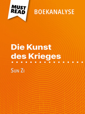 cover image of Die Kunst des Krieges van Sun Zi (Boekanalyse)